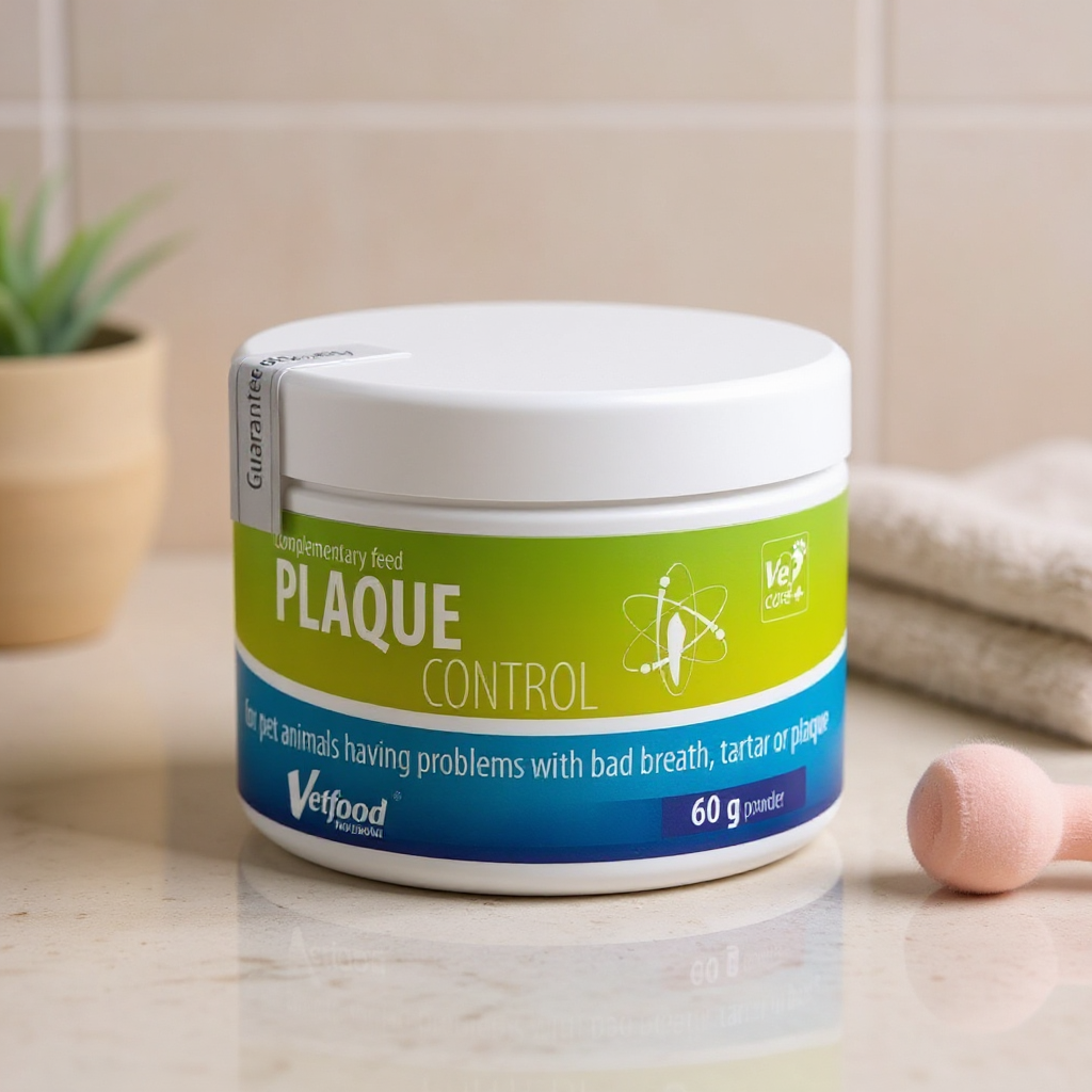 Vetfood Plaque Control - Suplemento para prevenção do tártaro 60gr